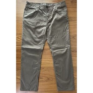 Prana Mens Bridger Jean Slim Fit Denim Pants Size 35x30 Brown Straight Leg